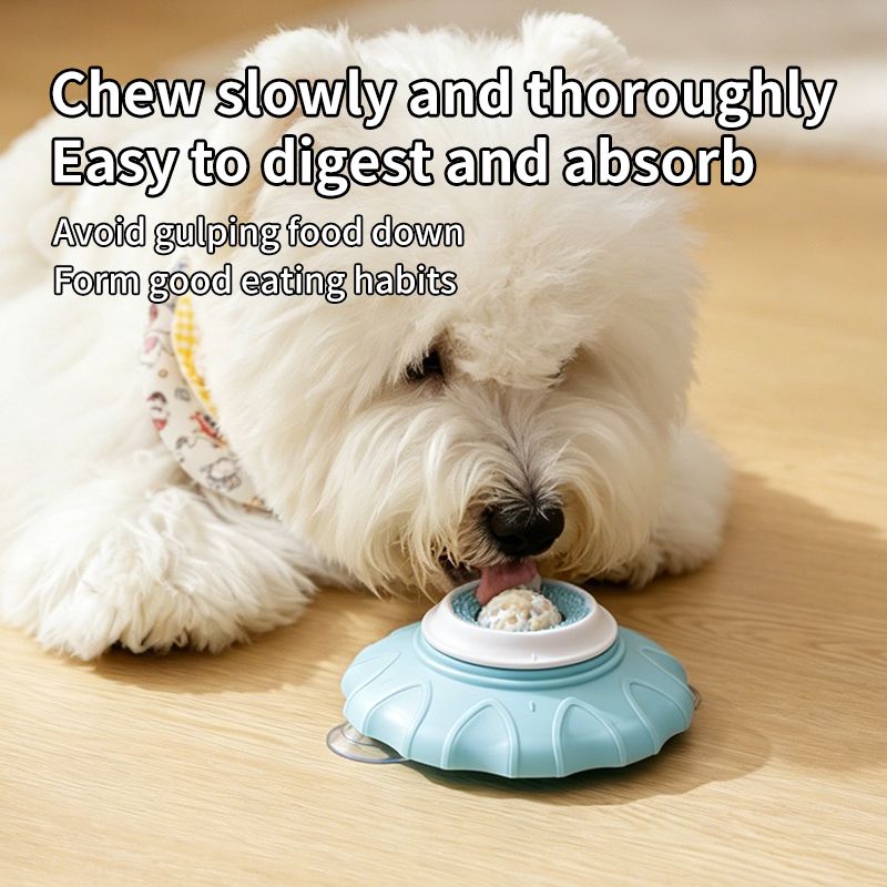 Slow Feeder Bowl for Pets, Non-Slip Puzzle Feeder for Cats and Dogs - Pink