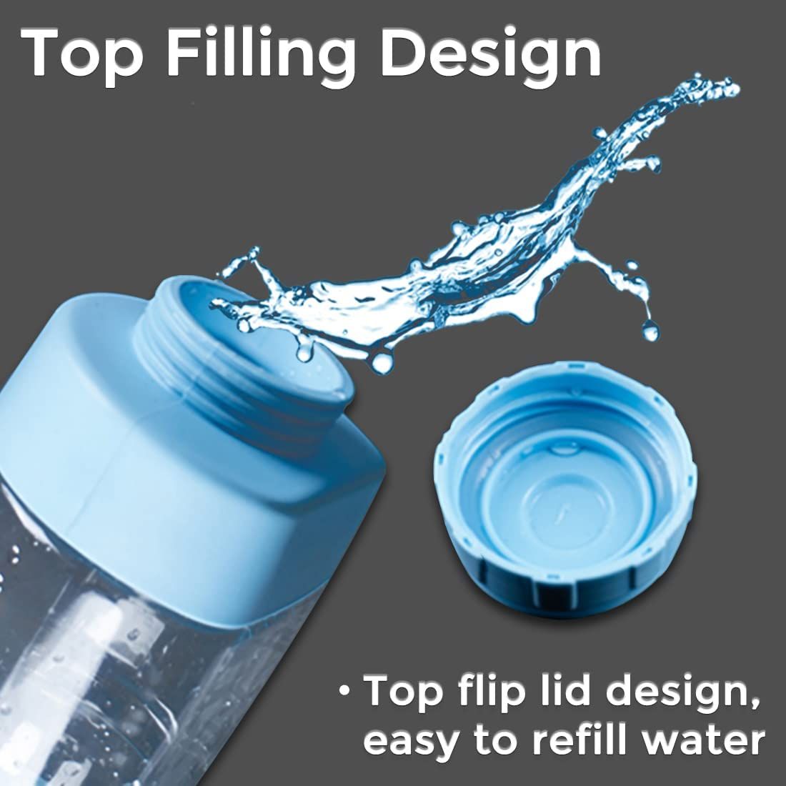 Dog Water Dispenser for Cage Leakproof Crate Auto Feeding Water Bottle for Dogs & Rabbits Nozzle Top Fill
