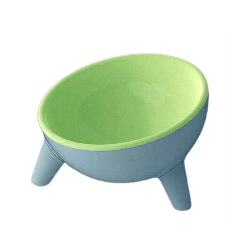 Raised Cat Bowl Pet Feeder Pet Bowl Elevated Dog Bowls 15° Tilted Pet Water Bowl - Camella Red