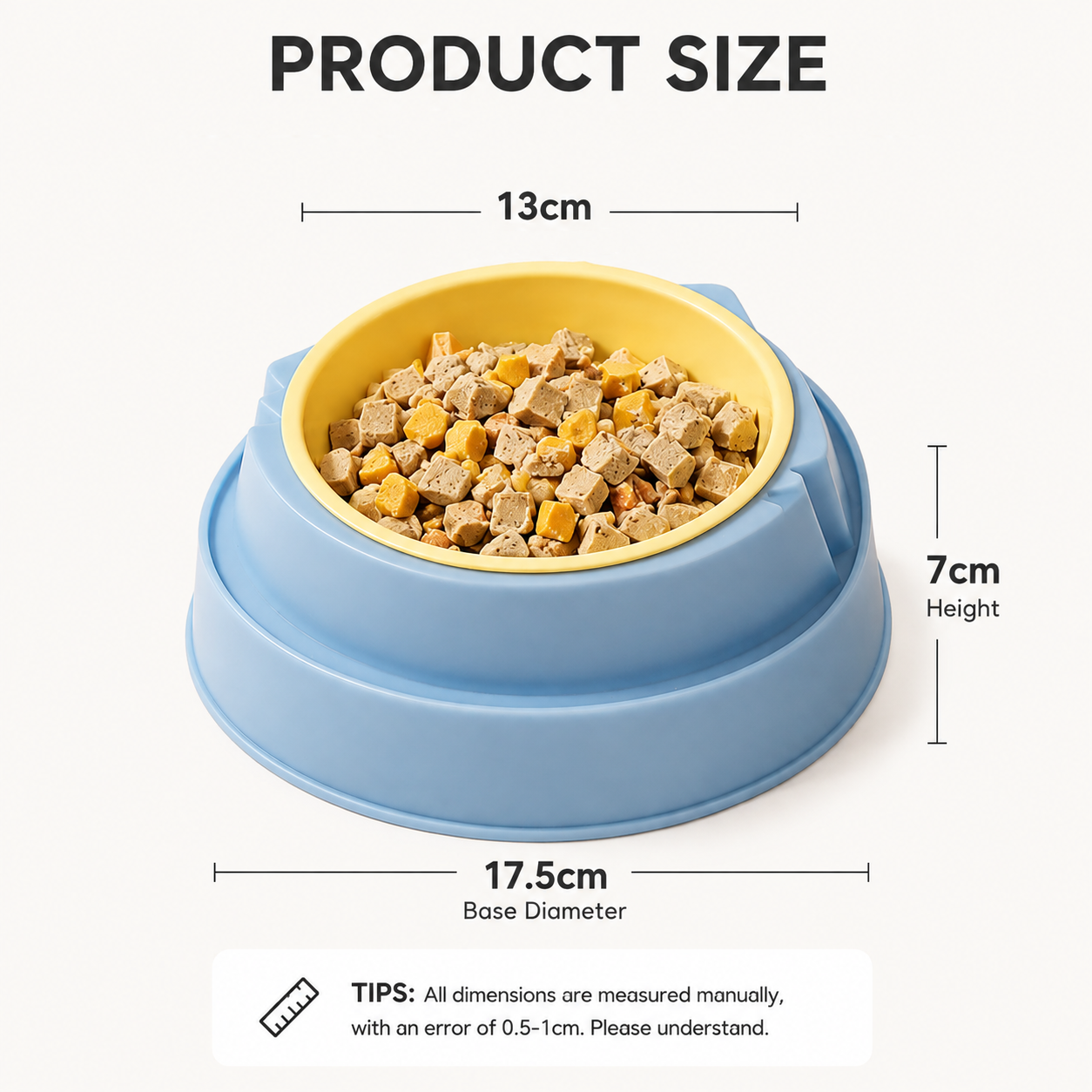 Green Plastic Cat Food Bowl with Cat Face Design Raised Pet Feeding Bowl