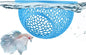 Floating Betta Hide & Shrimp Cave – 3D Printed Aquarium Hammock, Feeder & Rest Spot – Floating Betta Log & Cave Decor for Nano Tanks, Corydoras, Shrimp & Small Fish – Safe PLA, Patent Pending - Blue - Size S
