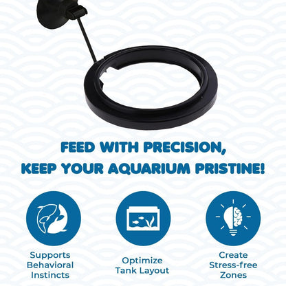 Betta Feeding Ring, Prevent Water Turbulence from Washing Food into Filter, Practical Round Floating Food, Suitable for Guppy, Goldfish and Other Small Fish (5 Pc)