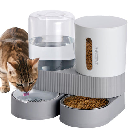 Cat Automatic Water Dispenser Cat Automatic Food Dispenser Cat Feeding Set Cat