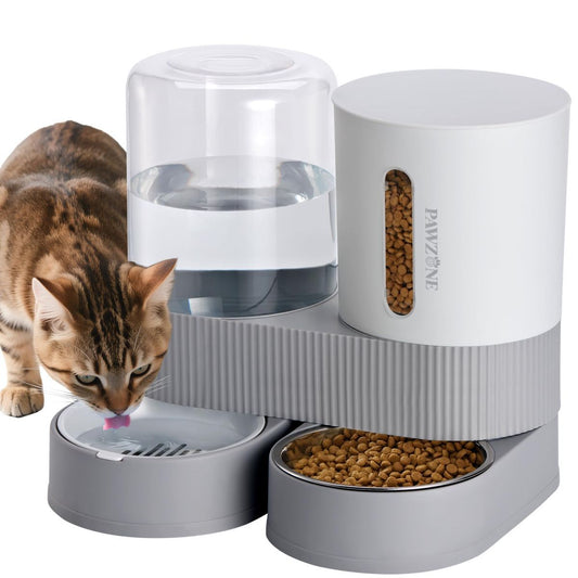 Cat Automatic Water Dispenser Cat Automatic Food Dispenser Cat Feeding Set Cat