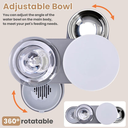 Cat Automatic Water Dispenser Cat Automatic Food Dispenser Cat Feeding Set Cat