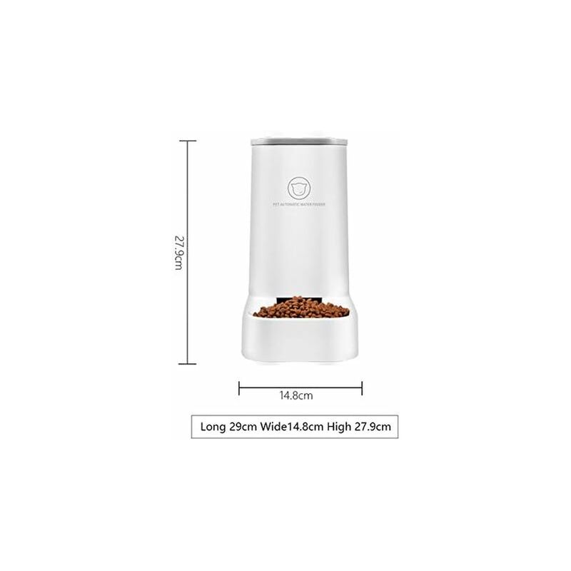 Automatic Food/Water Dispenser Fountain-3.75Lx 2 Pieces- Dog/Cat Food/Pet Bowl Accessories Bpa Free