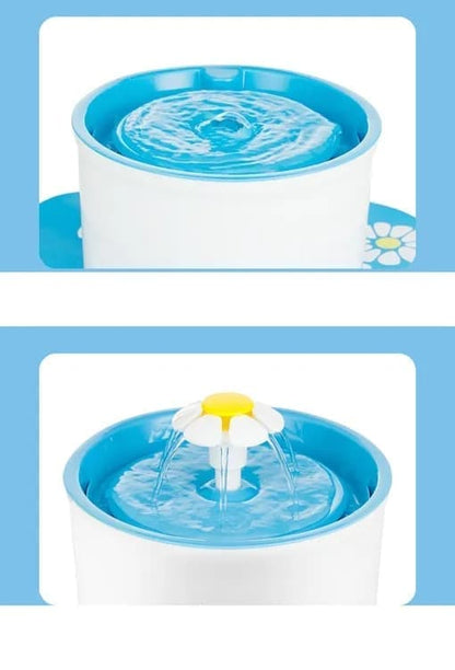1.6L Round Pet Water Fountain for Cats and Dogs, Orange