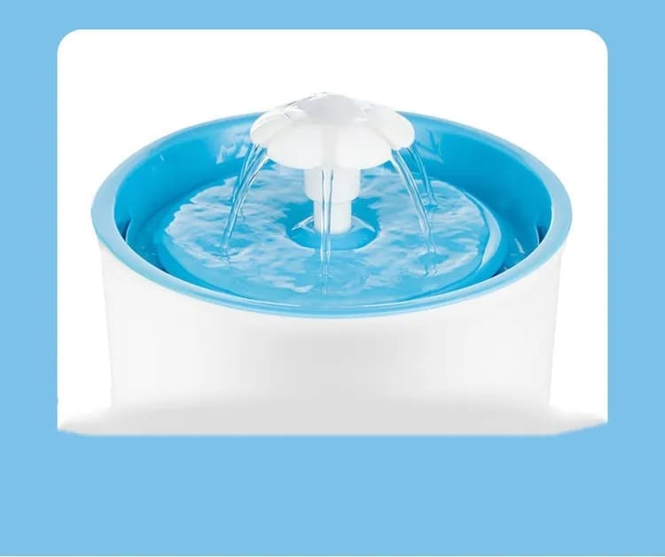 1.6L Round Pet Water Fountain for Cats and Dogs, Green