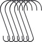 Hanging Multi-functional S Hook (Metal) Size: 305mm Color: Black for Birds (1pc)