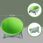 Cat and Dog Non-Breakable Bowl With Stand, Durable, Heat Resistant - Moff green