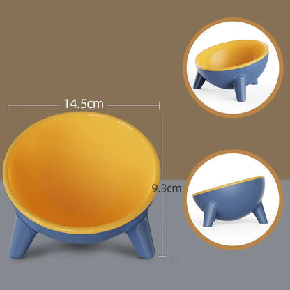 Cat and Dog Non-Breakable Bowl With Stand, Durable, Heat Resistant - Moff green