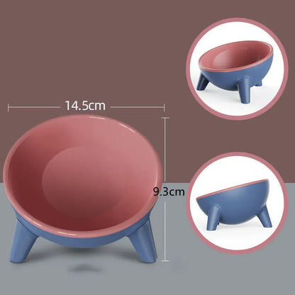 Cat and Dog Non-Breakable Bowl With Stand, Durable, Heat Resistant - Moff green