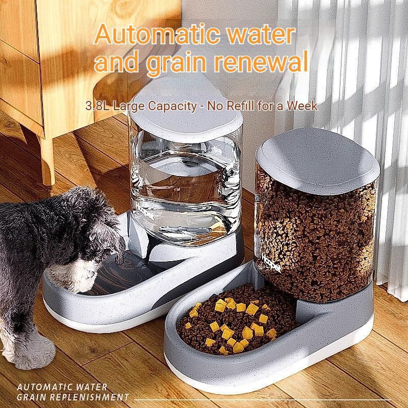 Pet automatic feeder-Pink Water Dispenser