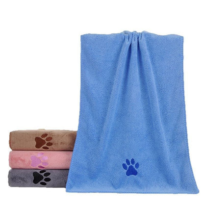 Blue Pet Towel 40x80cm 5Pcs