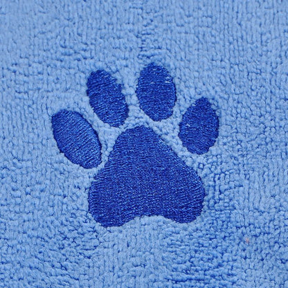 Blue Pet Towel 40x80cm 5Pcs