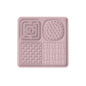 Pet Lick Mat, Food Bowl Pink (Square)