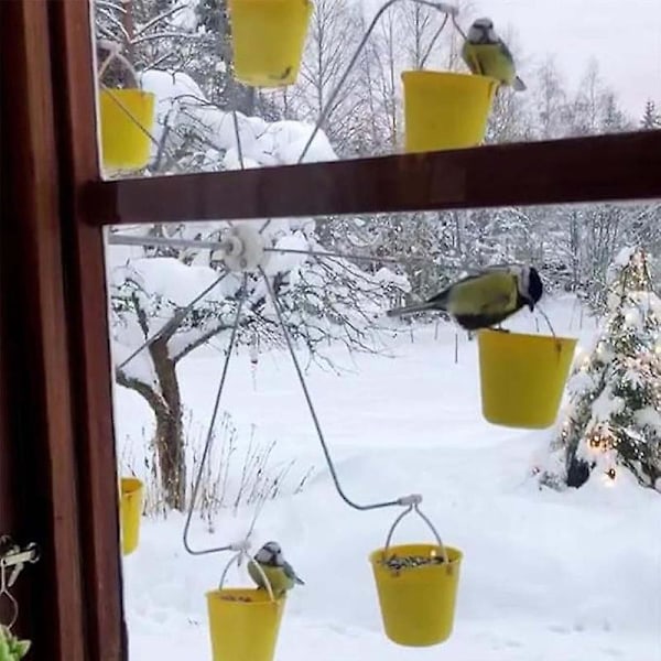 {CA} Bird Carousel Spinning Carousel Toy With Bird Feeder