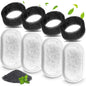 Cat Water Fountain Filter Set of 16 Compatible with Stainless Steel Pet Fountain Includes 8 Replacement Filters and 8 Sponges