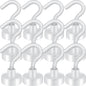 Magnetic Hooks, Cruise Ship Essentials, 30lb+ Heavy Duty Magnetic Hooks for Cruise Cabins, Refrigerator, Grill, Hanging, and Travel | Extra Strong Must-Haves Magnet Hook(White,Pack of 12)