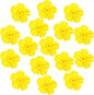 16 Pieces Hummingbird Feeders Replacement Flowers, Feeding Ports Pet Bird Feeder Replacement Parts Bee Guards for Outdoors Hanging Hummingbird Feeder, Fit in 7 mm/ 0.28" Holes(Yellow)
