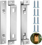 2 Sets Bird House Hanger Bracket Stable Rust Proof Galvanized Steel Mounting Bracket for Securing Bird Houses Nesting Boxes Feeders, Quickly Remove for Cleaning (Silver)