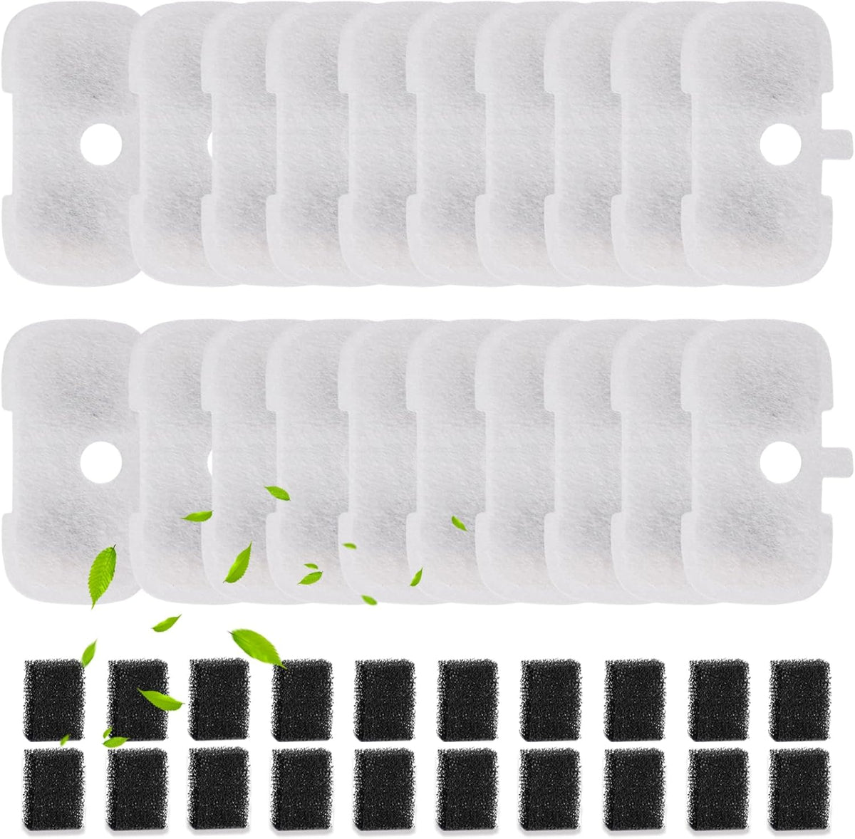 20 Packs Filter Replacement Compatible with  Cat Water Fountain PLWF005/PLWF105/PLWF115/PLWF106/PLWF116/PLWF305, Upgrade Replacement Filters Fit Pet libro Water Fountain, Easy to Install