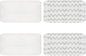 4 Pack Steam Mop Pads or Bissell Symphony 1252 1606670 1543 1652 1132 1530 11326 Vacuum and Steam Mop, Bissell 2747A Replacement Pads, Bissel Symphony Pet Mop Pads, Microiber Washable & Reusable
