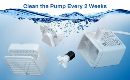Replacement Water Pump for Pet Water Fountain - JY-830 Quiet Submersible Pump for Cat Dog Drinking Fountain - 5V USB Pump