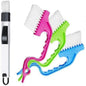 4pcs Bottle & Carafe Cleaning Brush Set with Silicone Scraper