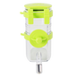 Hanging Pet Water Bottle 350ML Cage Mounted Feeder with Steel Ball Nozzle - Green