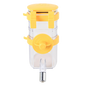 Hanging Pet Water Bottle 350ML Cage Mounted Feeder with Steel Ball Nozzle - Yellow