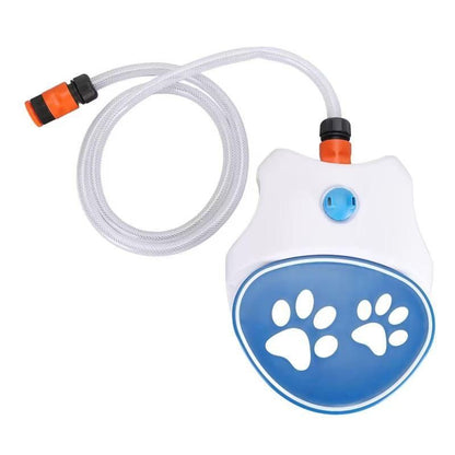 Outdoor automatic pet water fountain with pedal summer water dispenser/pedal motor orange