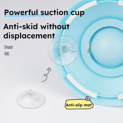 Pet Slow Feeder Bowl with Food Dispenser, Non-Slip, Universal Puzzle Feeder for Cats and Dogs - Yellow