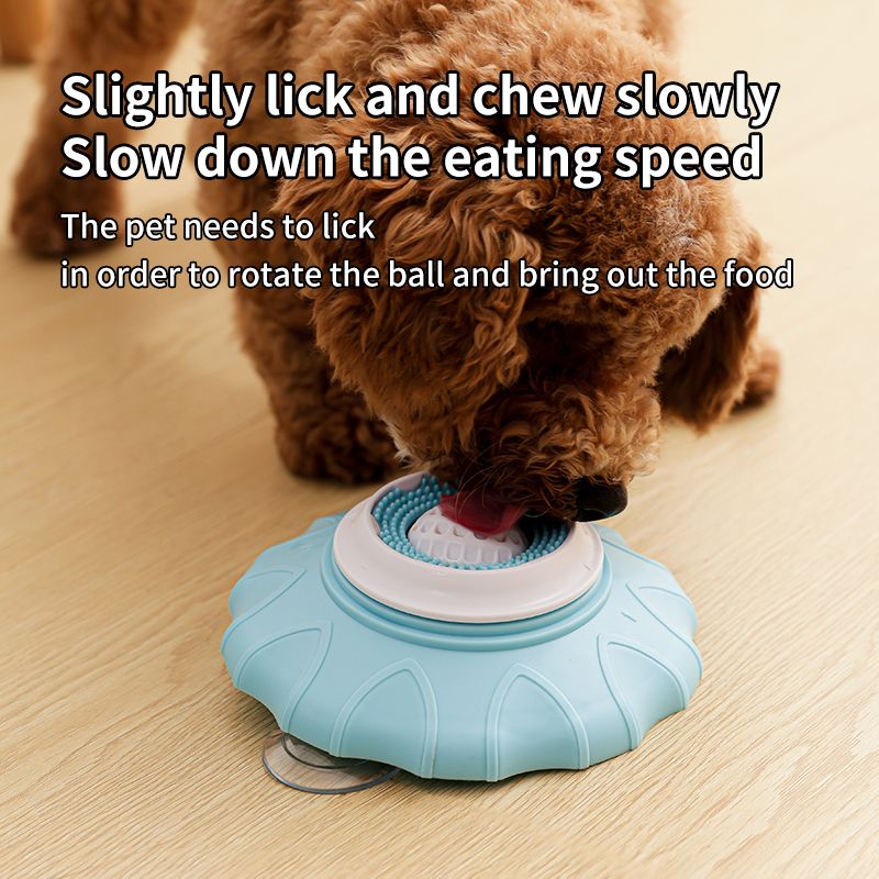 Slow Feeder Bowl for Pets, Non-Slip Puzzle Feeder for Cats and Dogs - Pink