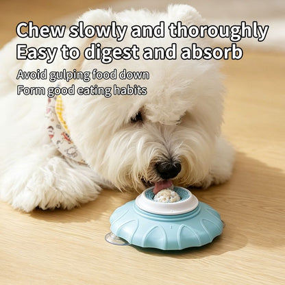 Slow Feeder Bowl for Pets, Non-Slip Puzzle Feeder for Cats and Dogs - Pink