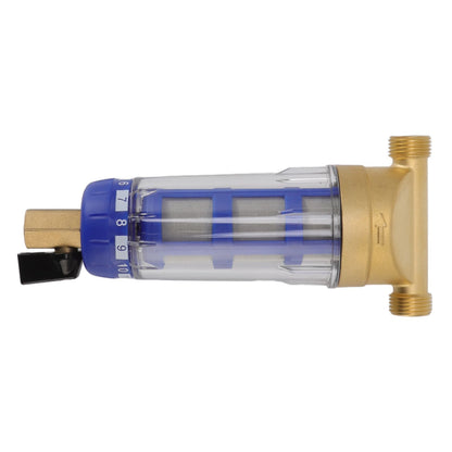 Cyclonic Sedimentation Water Filter G1/2in Backwashing Pure Copper Whole House Water Filter for Washer
