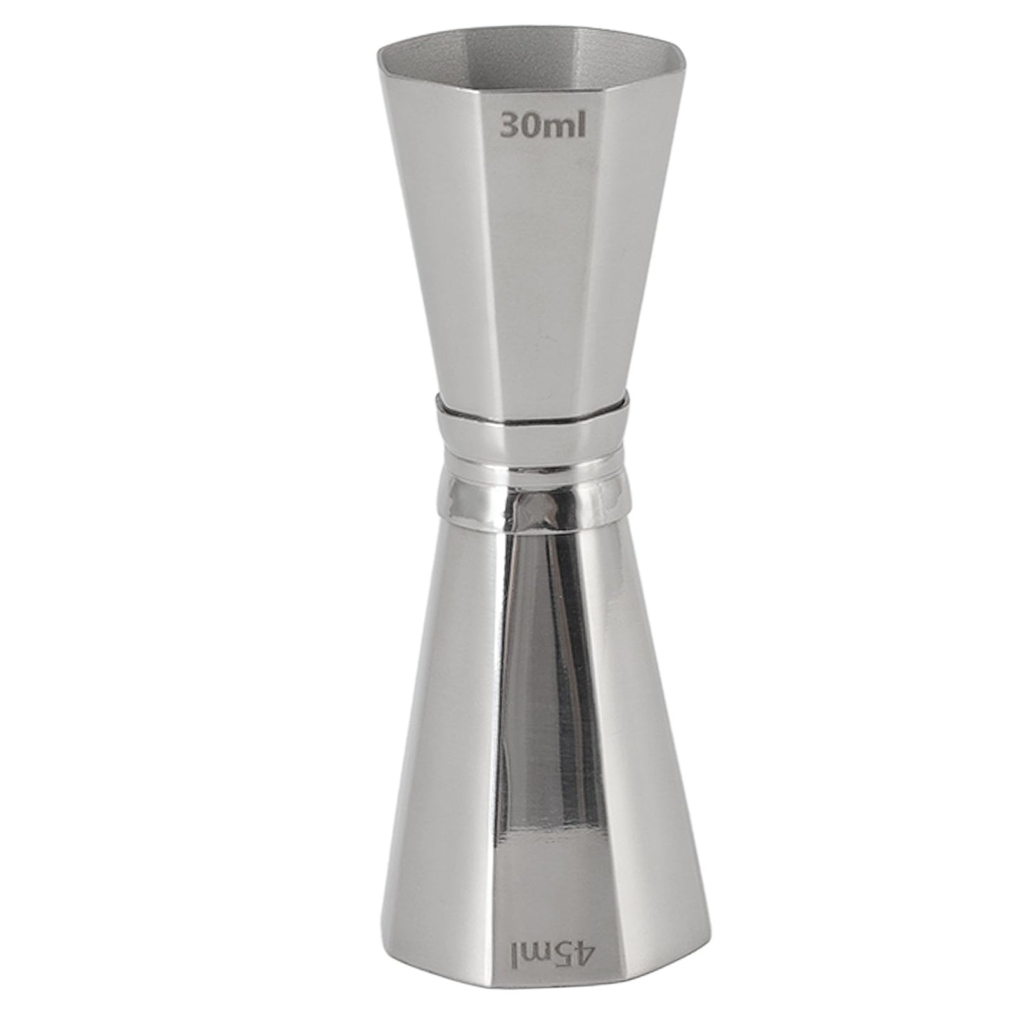 304 Stainless Steel Jigger with Scales Octagonal Double Cocktail Jigger Measuring Tool for Bartenders