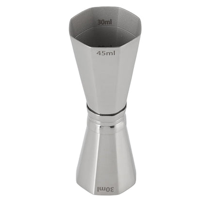 304 Stainless Steel Jigger with Scales Octagonal Double Cocktail Jigger Measuring Tool for Bartenders