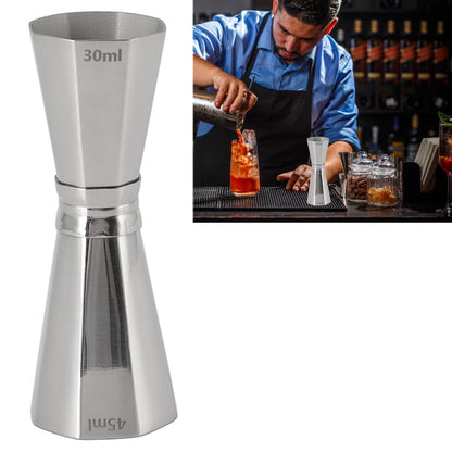 304 Stainless Steel Jigger with Scales Octagonal Double Cocktail Jigger Measuring Tool for Bartenders
