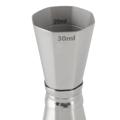 304 Stainless Steel Jigger with Scales Octagonal Double Cocktail Jigger Measuring Tool for Bartenders