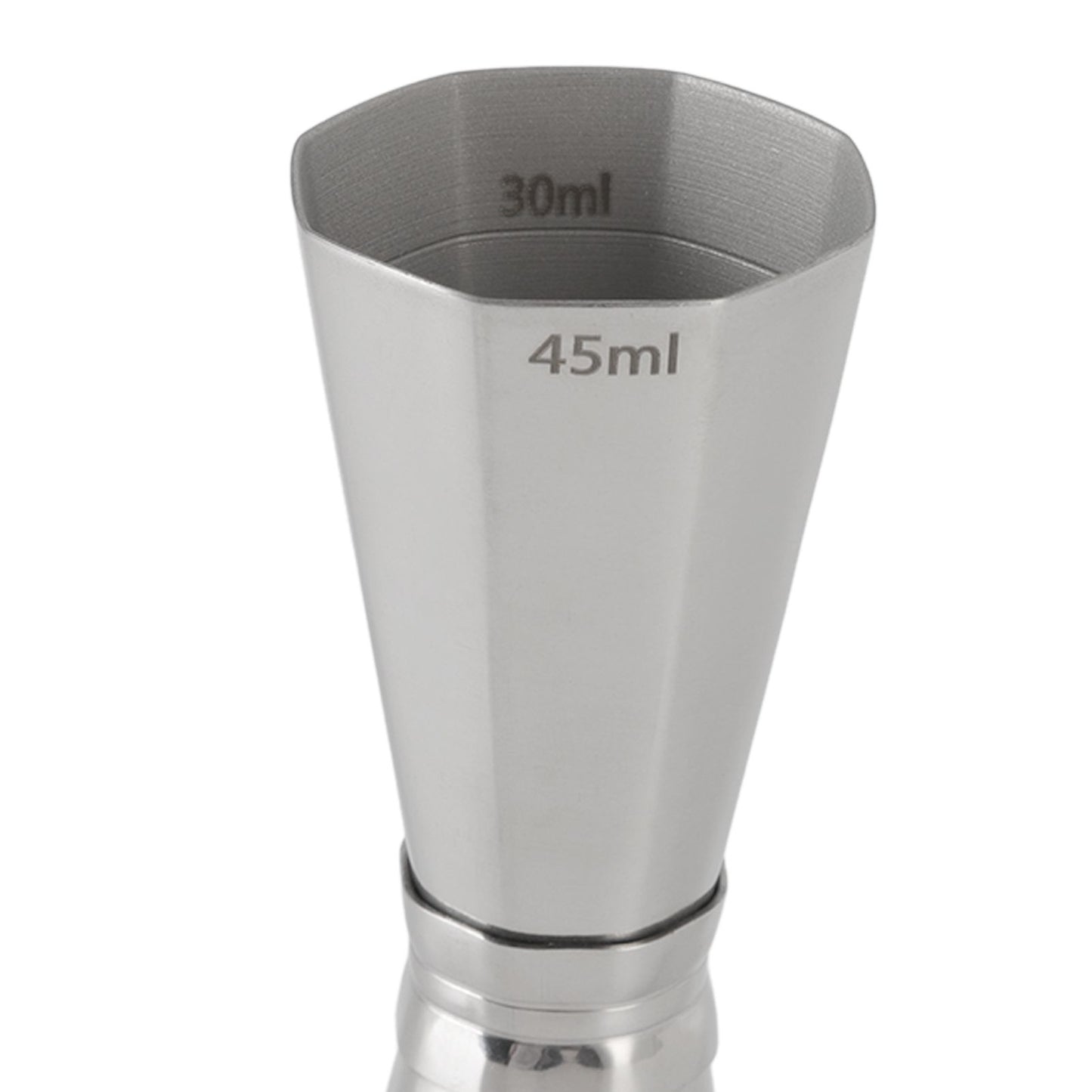 304 Stainless Steel Jigger with Scales Octagonal Double Cocktail Jigger Measuring Tool for Bartenders