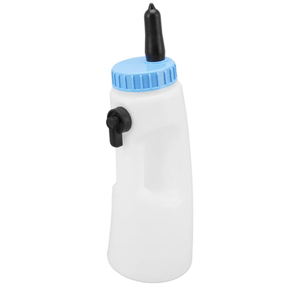2.5L Vertical Calf Feeding Bottle with Handle Strong Sealing PE Calf Nursing Bottle for Lambs Calves Other Animals