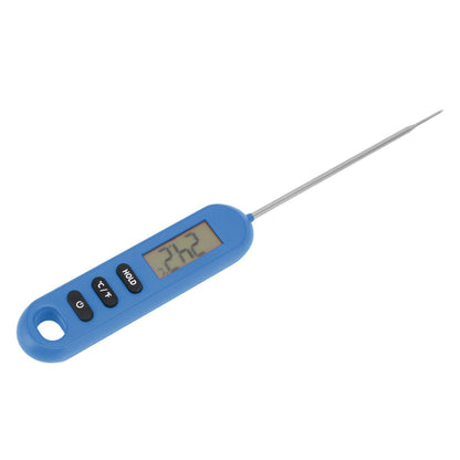 Meat Food Thermometer Instant Read Thermometer Digital Cooking Kitchen Barbecue Thermometer With Long Probe Blue