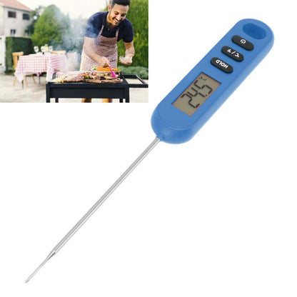 Meat Food Thermometer Instant Read Thermometer Digital Cooking Kitchen Barbecue Thermometer With Long Probe Blue