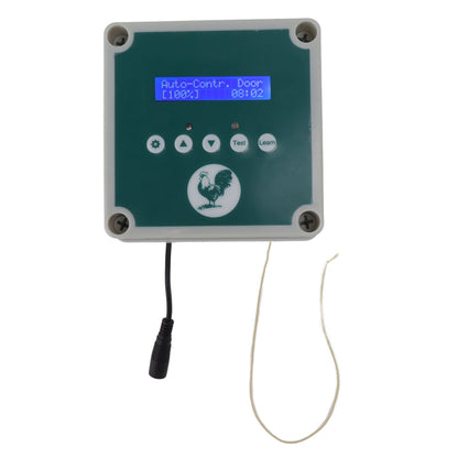 Automatic Chicken Coop Door Controller IP44 Cage Opener Remote Control Poultry House Door Actuator Motor Kit with Timer Light Sensor 100 to 240V AU Plug