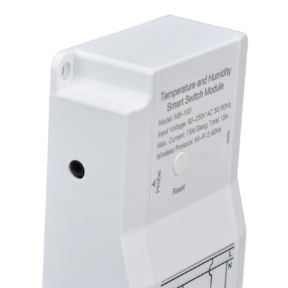 WiFi Temperature Humidity Switch Module Dual Relay Output with Temperature Probe 90‑250V for TUYA Smart App