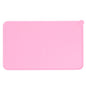 Pet Food Pad Silicone Waterproof Non Slip Bowl Drinking Feeding Mat Placemat for Dog Cat(Red )