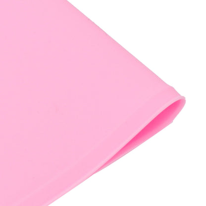 Pet Food Pad Silicone Waterproof Non Slip Bowl Drinking Feeding Mat Placemat for Dog Cat(Red )