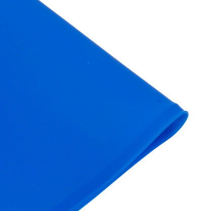 Pet Food Pad Silicone Waterproof Non Slip Bowl Drinking Feeding Mat Placemat for Dog Cat(Blue )