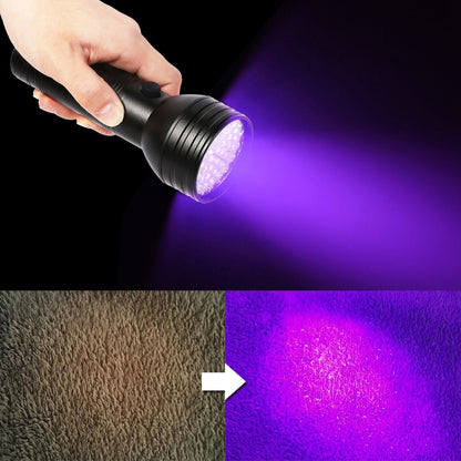 Pet Urine Detector Light Handheld UV Black Light Flashlight Portable Dog Cat Urine Carpet Detec